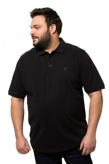 JP1880 712617 Polo com corte para barriga Preto - Pólos - Pólos Tamanhos Grandes Homem