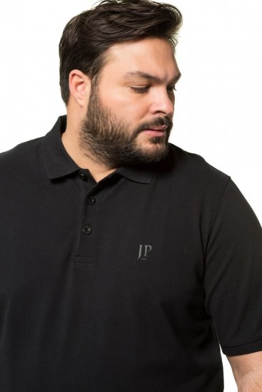 JP1880 712617 Polo com corte para barriga Preto - Pólos - Pólos Tamanhos Grandes Homem