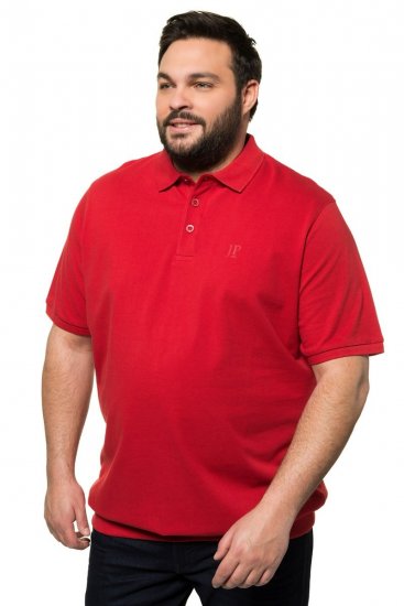 JP1880 712617 Polo com corte para barriga Vermelho chili - Pólos - Pólos Tamanhos Grandes Homem