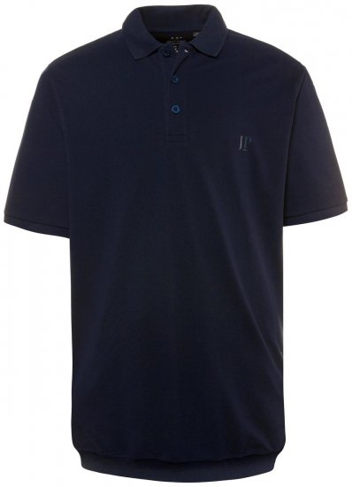 JP1880 712617 Polo com corte para barriga Azul-marinho - Pólos - Pólos Tamanhos Grandes Homem