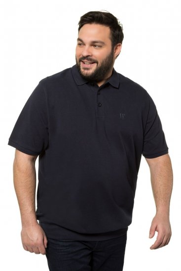 JP1880 712617 Polo com corte para barriga Azul-marinho - Pólos - Pólos Tamanhos Grandes Homem