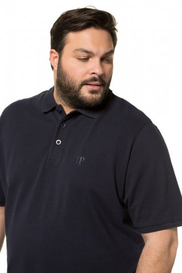 JP1880 712617 Polo com corte para barriga Azul-marinho - Pólos - Pólos Tamanhos Grandes Homem