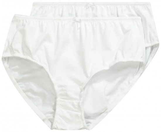 Ulla Popken 712882 Cuecas pack de 2 Branco - Cuecas - 