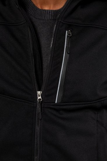 JP1880 714279 Casaco softshell com forro polar Preto - Casacos - Casacos Homem Tamanhos Grandes