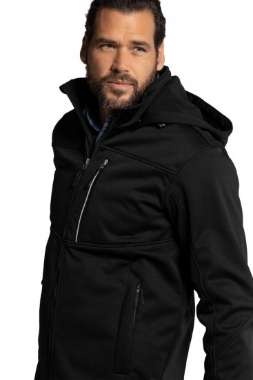 JP1880 714279 Casaco softshell com forro polar Preto - Casacos - Casacos Homem Tamanhos Grandes