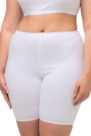 Ulla Popken 716595 Boxers com proteção das coxas pack de 3 Branco - Cuecas - 