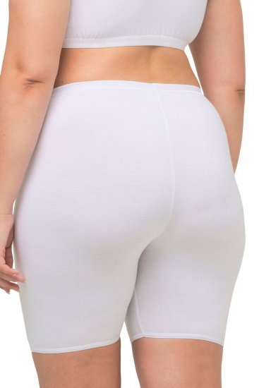 Ulla Popken 716595 Boxers com proteção das coxas pack de 3 Branco - Cuecas - 