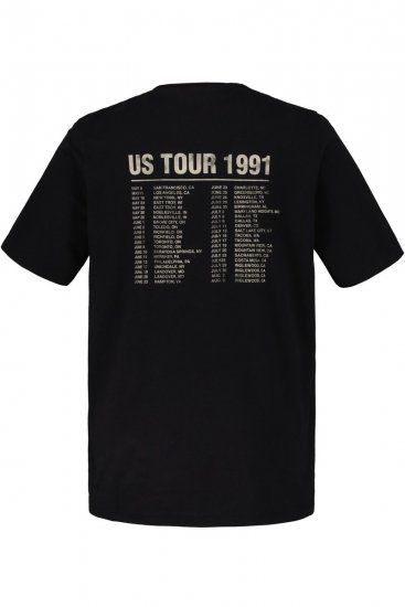JP1880 Guns N’ Roses Skull Comfort Fit Band T-Shirt Black - T-shirts - T-shirts Homem Tamanhos Grandes