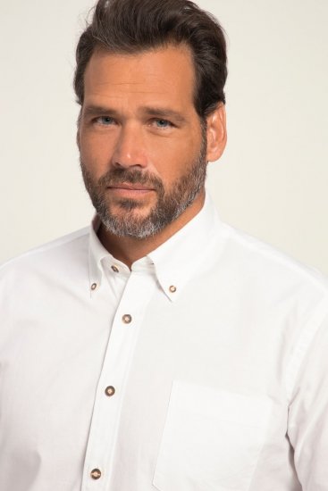 JP1880 Shirt Modern Fit Traditional Stag Horn White - Camisas - Camisas Homem Tamanhos Grandes