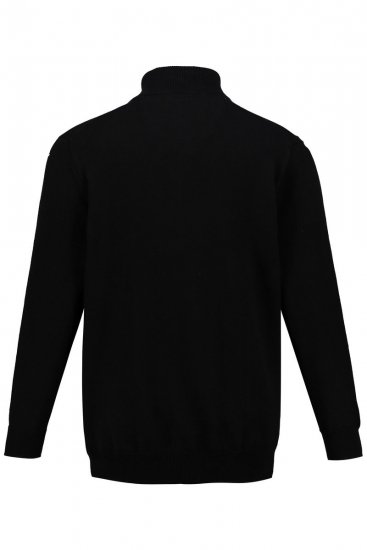 JP1880 716842 Camisola de malha com meio fecho Preto - Sweatshirts & hoodies - Sweatshirt & Camisolas com Capuz tamanhos grandes