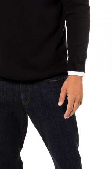 JP1880 716842 Camisola de malha com meio fecho Preto - Sweatshirts & hoodies - Sweatshirt & Camisolas com Capuz tamanhos grandes