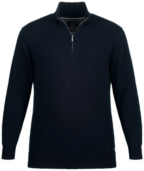 JP1880 716842 Camisola de malha com meio fecho Azul-marinho - Sweatshirts & hoodies - Sweatshirt & Camisolas com Capuz tamanhos grandes