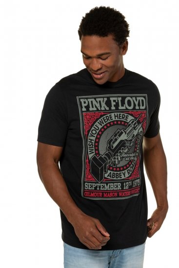 JP1880 Pink Floyd Retro Graphic Comfort Fit Band T-Shirt Black - T-shirts - T-shirts Homem Tamanhos Grandes