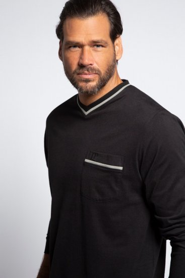 JP1880 721331 Camisa de noite de manga comprida Preto - Roupa Interior & natação - Roupa interior Homem Tamanhos Grandes