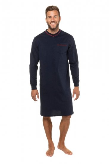 JP1880 721331 Camisa de noite de manga comprida Azul-marinho - Roupa Interior & natação - Roupa interior Homem Tamanhos Grandes