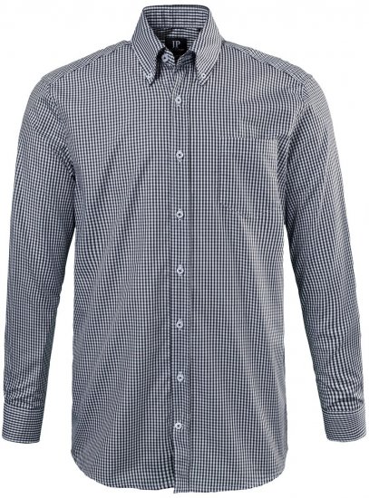 JP1880 722859 Camisa aos quadrados de manga comprida Preto - Camisas - Camisas Homem Tamanhos Grandes