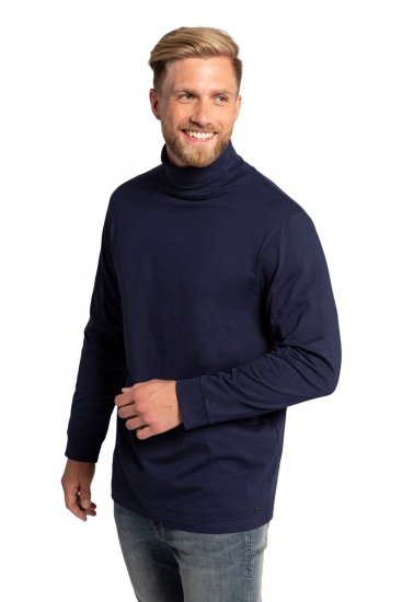 JP1880 723303 Camisola de gola alta de manga comprida Azul-marinho - Sweatshirts & hoodies - Sweatshirt & Camisolas com Capuz tamanhos grandes