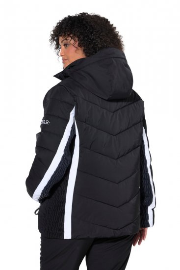 Ulla Popken 725348 Casaco de esqui acolchoado Preto - Roupa de esqui - 