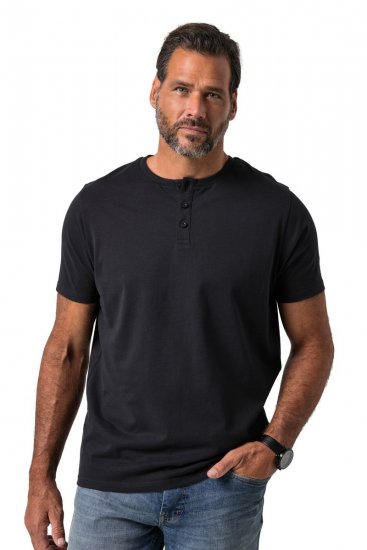 JP1880 726695 T-shirt henley Preto TALL - TALL T-shirts - T-Shirts para Homens Altos