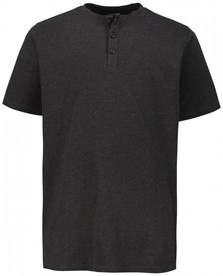 JP1880 726695 T-shirt Henley Cinzento escuro - T-shirts - T-shirts Homem Tamanhos Grandes