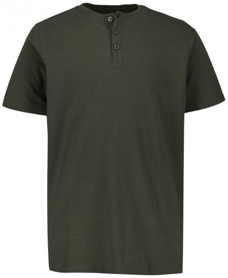 JP1880 726695 T-shirt Henley Azeitona escuro - T-shirts - T-shirts Homem Tamanhos Grandes