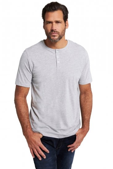 JP1880 726695 T-shirt Henley Cinzento mesclado - T-shirts - T-shirts Homem Tamanhos Grandes