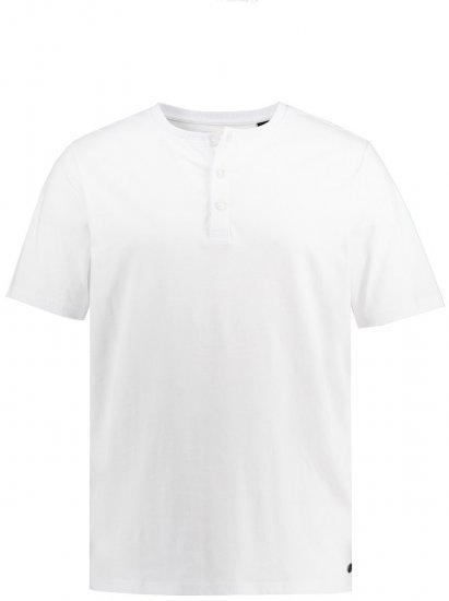 JP1880 726695 T-shirt Henley Branco - T-shirts - T-shirts Homem Tamanhos Grandes