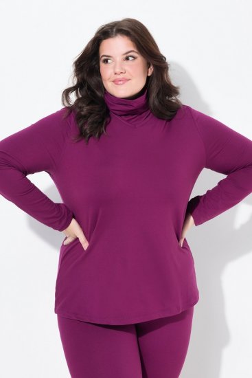 Ulla Popken 751623 Camisola de esqui de secagem rápida Rosa - Roupa de esqui - 