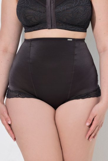 Ulla Popken 781632 Cuecas modeladoras de cintura alta Castanho - Roupa modeladora - 