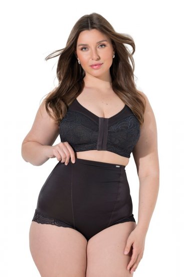 Ulla Popken 781632 Cuecas modeladoras de cintura alta Castanho - Roupa modeladora - 