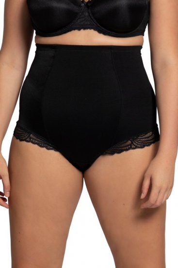 Ulla Popken 781632 Cuecas modeladoras de cintura alta Preto - Roupa modeladora - 