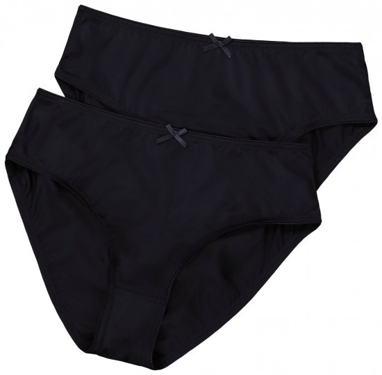 Ulla Popken 781658 Cuecas pack de 2 Preto - Cuecas - 