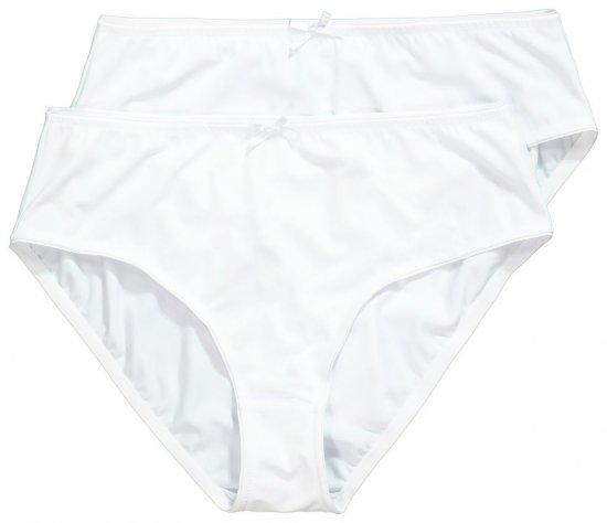 Ulla Popken 781658 Cuecas pack de 2 Branco - Cuecas - 