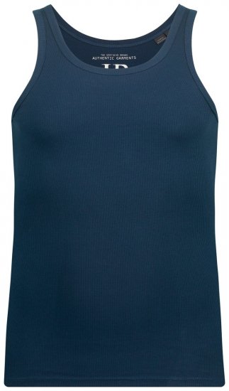 JP1880 782617 Camisola interior canelada Azul noite - Roupa Interior & natação - Roupa interior Homem Tamanhos Grandes