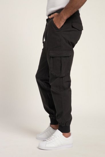 JP1880 Cargo Trousers with Many Pockets Stretchy Black - Jeans & calças - Jeans & Calças Tamanhos Grandes Homem