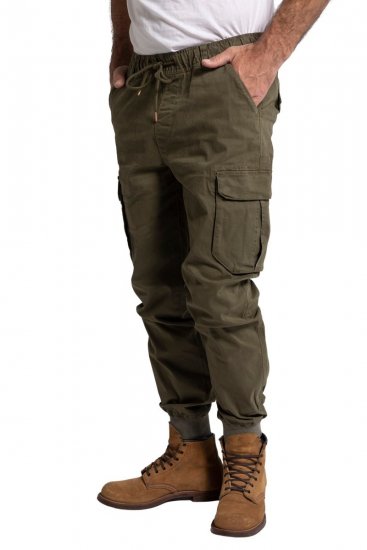 JP1880 782635 Calças cargo Verde azeitona - Jeans & calças - Jeans & Calças Tamanhos Grandes Homem