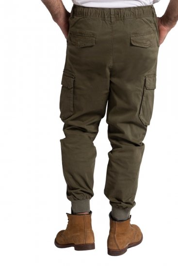 JP1880 782635 Calças cargo Verde azeitona - Jeans & calças - Jeans & Calças Tamanhos Grandes Homem