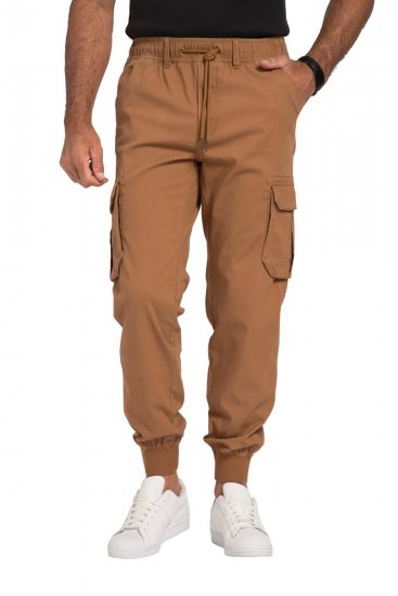 JP1880 782635 Calças cargo Castanho caramelo - Jeans & calças - Jeans & Calças Tamanhos Grandes Homem