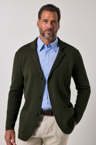 JP1880 Milano Flexnamic Blazer de malha Azeitona escuro - Fatos - Fatos de Homem Tamanhos Grandes