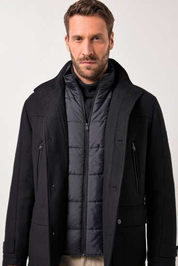 JP1880 Jacket Water-repellent Warm Black - Casacos - Casacos Homem Tamanhos Grandes