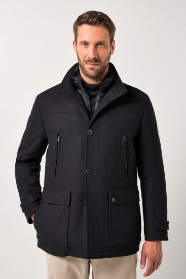 JP1880 Jacket Water-repellent Warm Black - Casacos - Casacos Homem Tamanhos Grandes