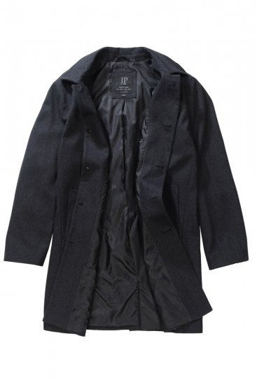 JP1880 795116 Casaco impermeável em lã misturada Antracite TALL - TALL casacos - Casacos TALL para homens altos