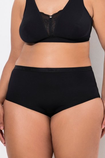 Ulla Popken 795269 Cuecas pack de 3 Preto - Cuecas - 
