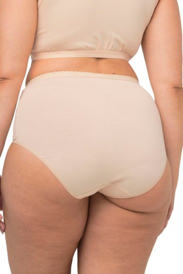 Ulla Popken 795269 Cuecas de cintura alta pack de 3 Branco sujo - Cuecas - 