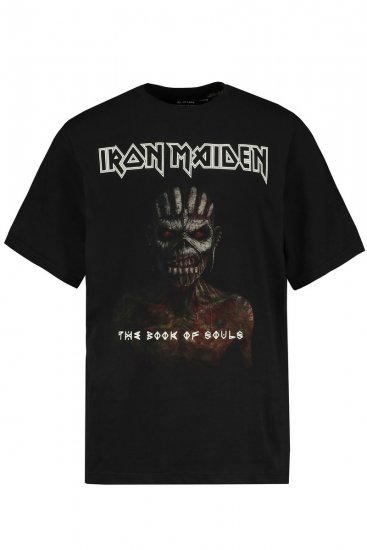 JP1880 Iron Maiden Graphic Band T-Shirt Black - T-shirts - T-shirts Homem Tamanhos Grandes