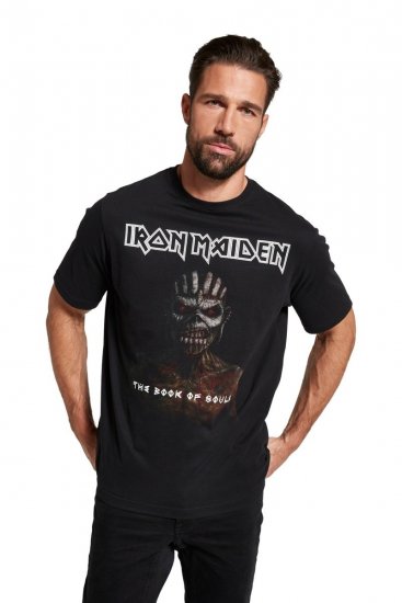 JP1880 Iron Maiden Graphic Band T-Shirt Black - T-shirts - T-shirts Homem Tamanhos Grandes