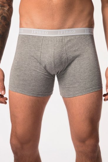 JP1880 Boxershorts Flexnamic OEKO-TEX Mid 2-Pack Grey/Off-White - Roupa Interior & natação - Roupa interior Homem Tamanhos Grandes