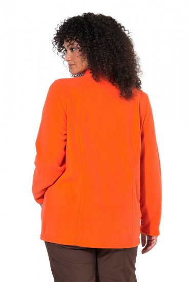 Ulla Popken 796970 Casaco polar leve Vermelho alaranjado - Roupa polar - 
