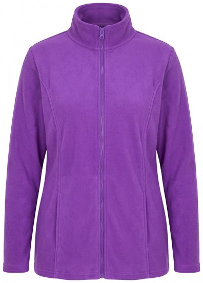 Ulla Popken 796970 Casaco polar leve Roxo escuro - Roupa polar - 