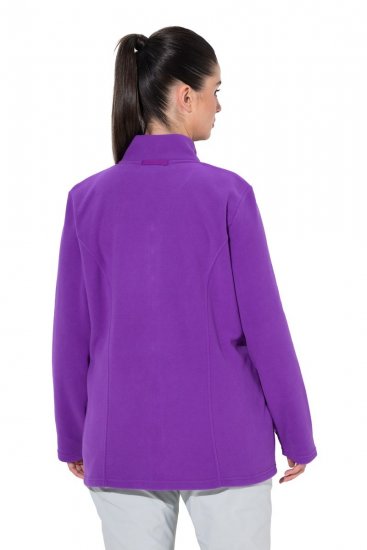 Ulla Popken 796970 Casaco polar leve Roxo escuro - Roupa polar - 